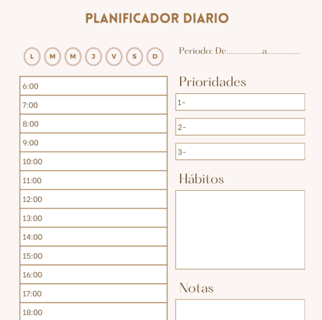 Planificador Diario